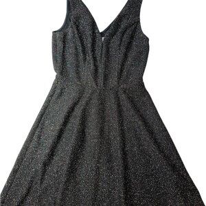Bailey Blue Black Sparkle Backless Dress